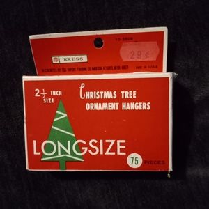 Vintage Box of 2 1/2" Ornament Hangers Kress